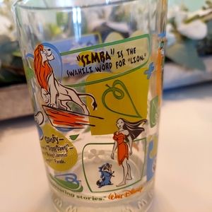Vintage Disney 100th Anniversary glasses McDonalds 2 piece set